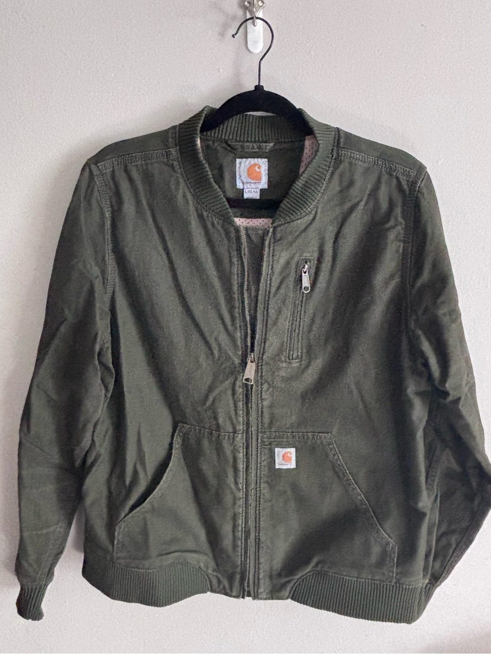 Carhartt Women’s Olive Green Zip-Front Work Jacket